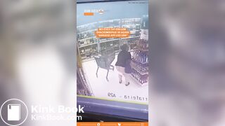 Fat Woman Shit in a Store