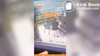 Fat Woman Shit in a Store