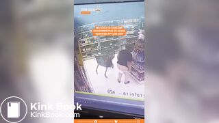Fat Woman Shit in a Store