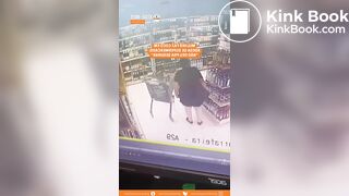 Fat Woman Shit in a Store