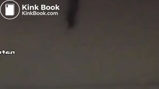 Squatting teen pooping on a toilet..