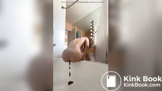 curly redhead pooping and anal fucking
