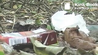 Nice poo and littering in the woods..