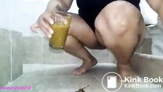 Poo in a glass..