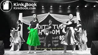 Asian Girl Shits herself on stage