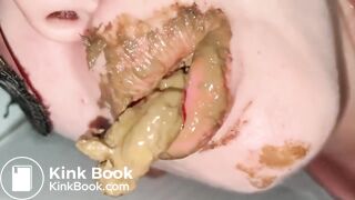 Brazilian teen girl eats poop of of the floor
