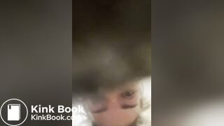 Slut Licking her shit