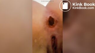 Slut Licking her shit