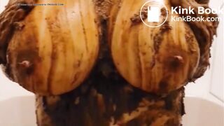 Shit smeared tits