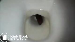 Girl pooping on toilet - video 76