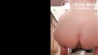 Hot girl farting, shitting, and tasting it