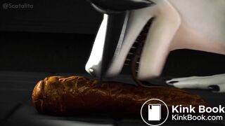 Lizard Girl Licking Long Turd - (Sound Edit)