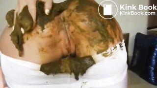 Big Load In White Spandex Sport Leggings - video 2