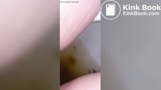 Sexy woman wanted to fart and ends up with diarrhea