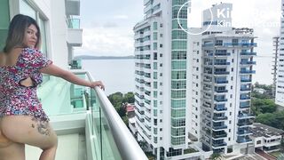 Shitting on the balcony - video 2