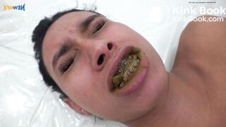 Lesbian scat swallow part 1
