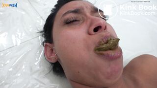 Lesbian scat swallow part 1