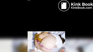 girl sleep poop