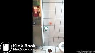 Fit girl shits standing