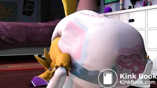 Renamon messes diaper