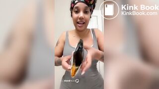 Hot girl shitting in chip bag