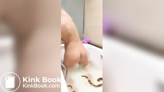 cute girl gives birth to floaters