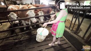 Fresh from the source - collecting cowshit