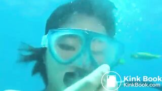 Pooping in the ocean