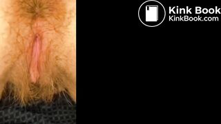 Hairy, poopy asshole compilation