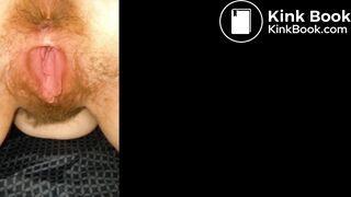 Hairy, poopy asshole compilation