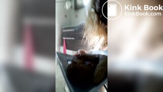Blonde woman again with big load!!