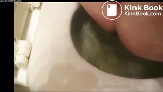 Obese pig unclogs her bowels