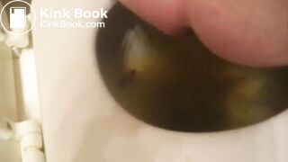 Obese pig unclogs her bowels