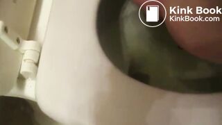 Obese pig unclogs her bowels