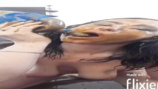 One of my favorite scat girl shitting in bottle