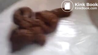 German lady produces a poo..
