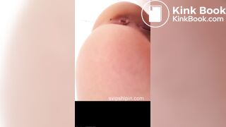 Freckle butt chinese girl pooping compilation