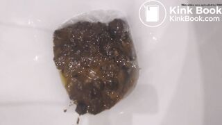 Woman fills toilet with diarrhea
