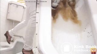 Japanese girl diarrhea spray