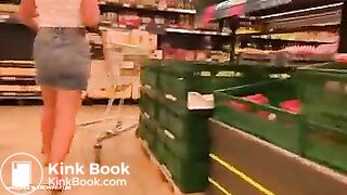 Nice lady poop in store