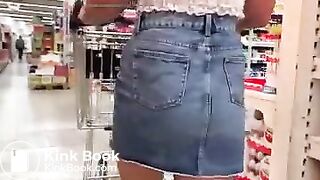 Nice lady poop in store