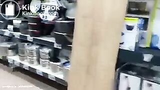 Nice lady poop in store