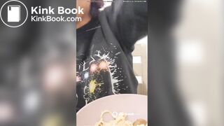 GIRL TAKING A HUGE DUMP IN A CONTAINER