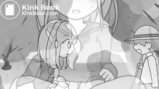 Girl poops in Bushes