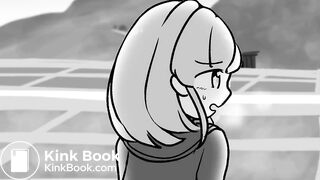 Girl poops in Bushes
