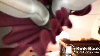 BlueGirl70 Red Upskirt Nude Seams