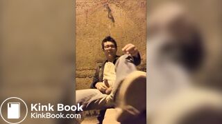Pissing, shitting, and cumming outside in the night