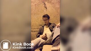 Pissing, shitting, and cumming outside in the night