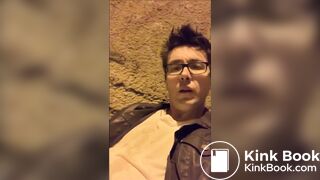 Pissing, shitting, and cumming outside in the night