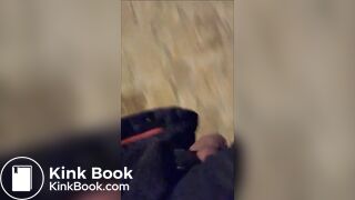 Pissing, shitting, and cumming outside in the night